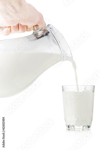Pouring a milk