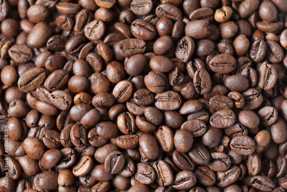 Obraz premium Roasted Coffee Beans Background