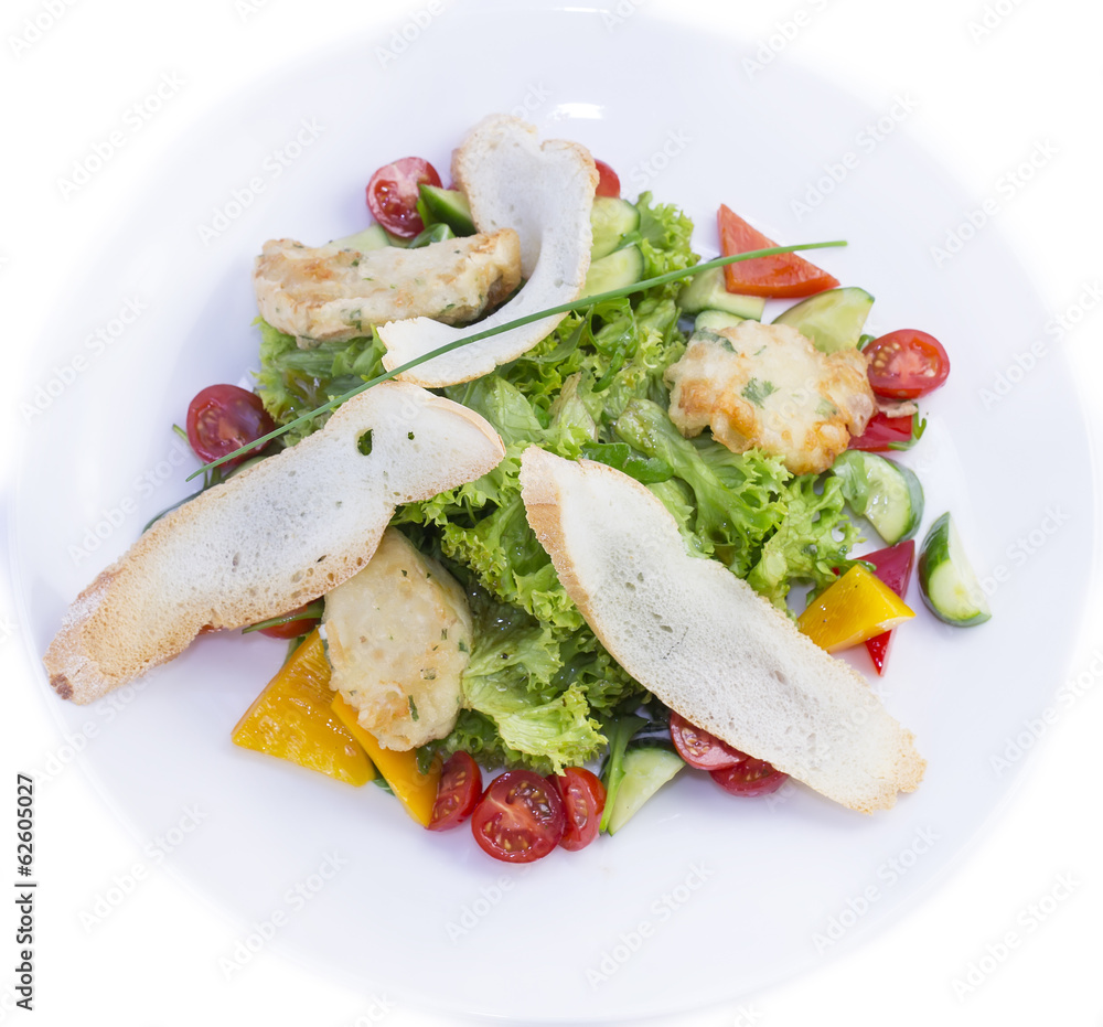 salad with cheese and herbs and vegetables salad with cheese and herbs and vegetables