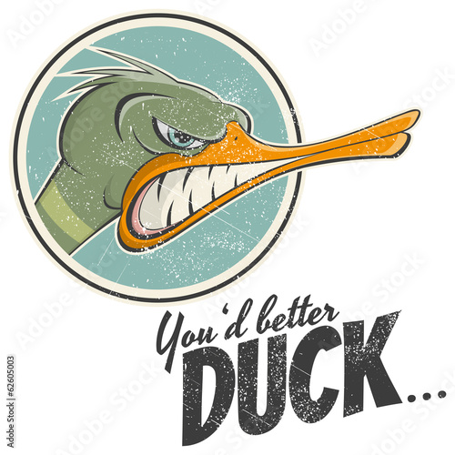 ente vintage symbol vektor wild