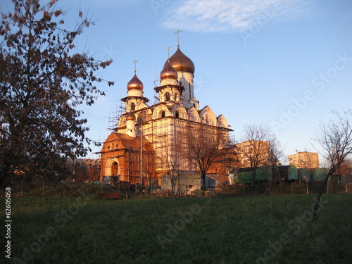 Строительство Церкви Серафима Саровского в Раеве. Москва