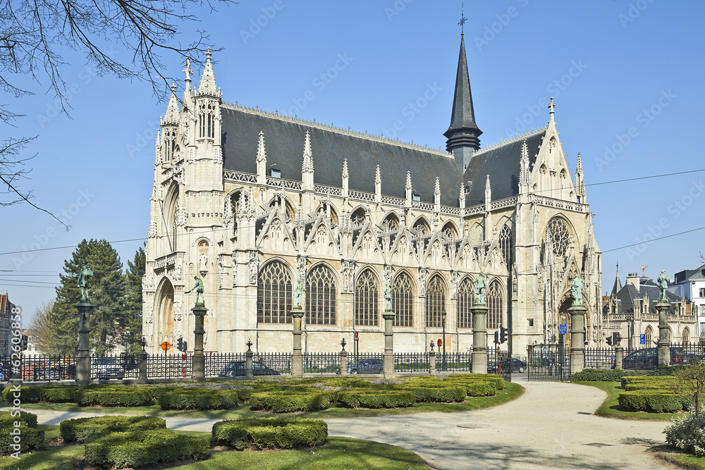 Notre Dame du Sablon's Cathedral in Brussels