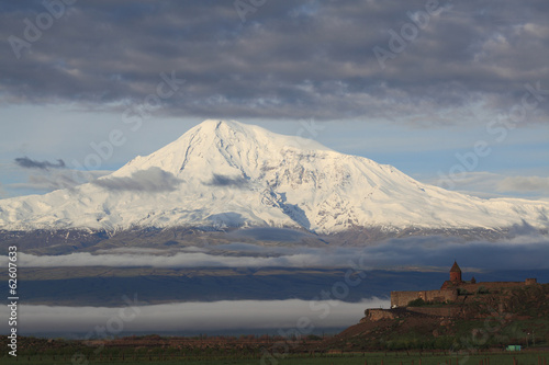 Khor Virap monastery near Ararat mountains, Armenia
