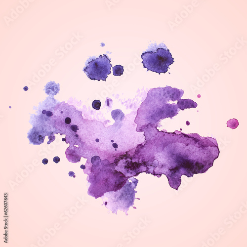 watercolour blots, splash, vector illustration