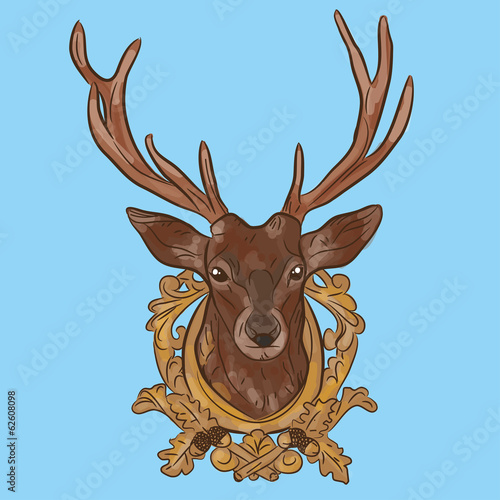 hirschkopf wandschmuck