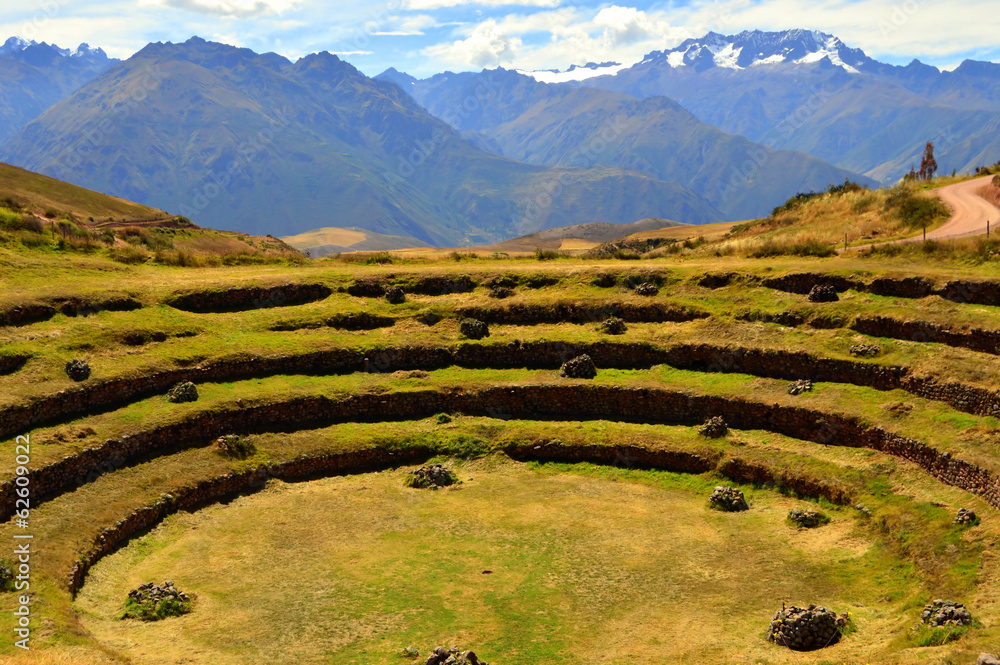Zona arqueológica de Moray . Cusco. Perú