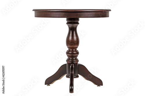 Obraz na płótnie Round table, isolated on white background, with clipping path w salonie
