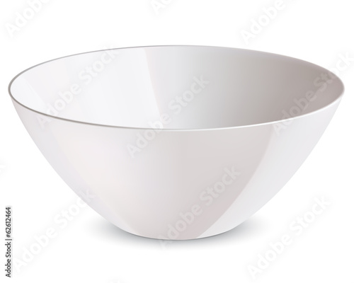 Bowl isolated. Vector illustration