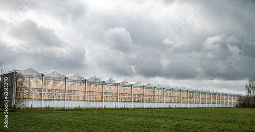 facade of a huge greenhouse