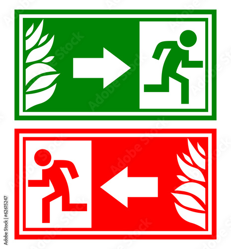 Emergency exit sign