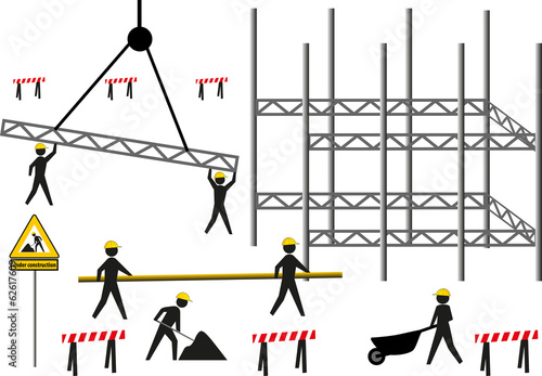 Construction Building men at work