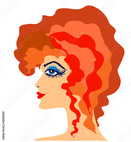 Female profile.