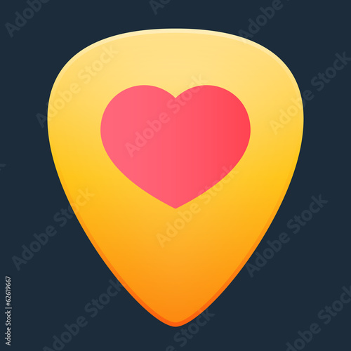 Guitar pick icon