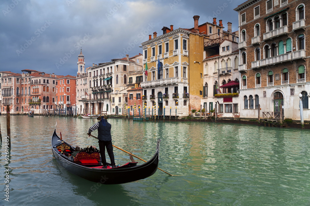Gondolier in Venice.