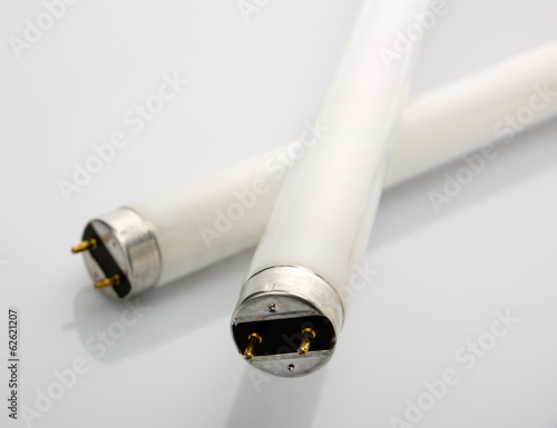 Принти на полотні Two fluorescent lamp on white