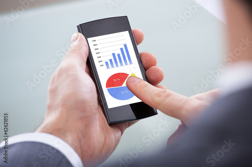 Businessperson Holding Mobile Phone