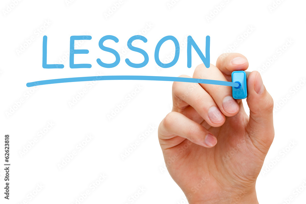 Lesson Blue Marker Lesson Blue Marker
