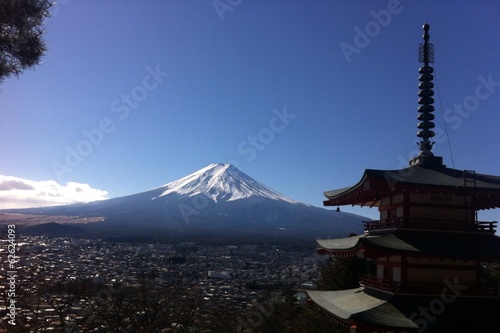 fuji and pagoda 