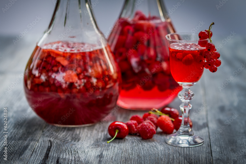 Liqueur made of wild berries Liqueur made of wild berries