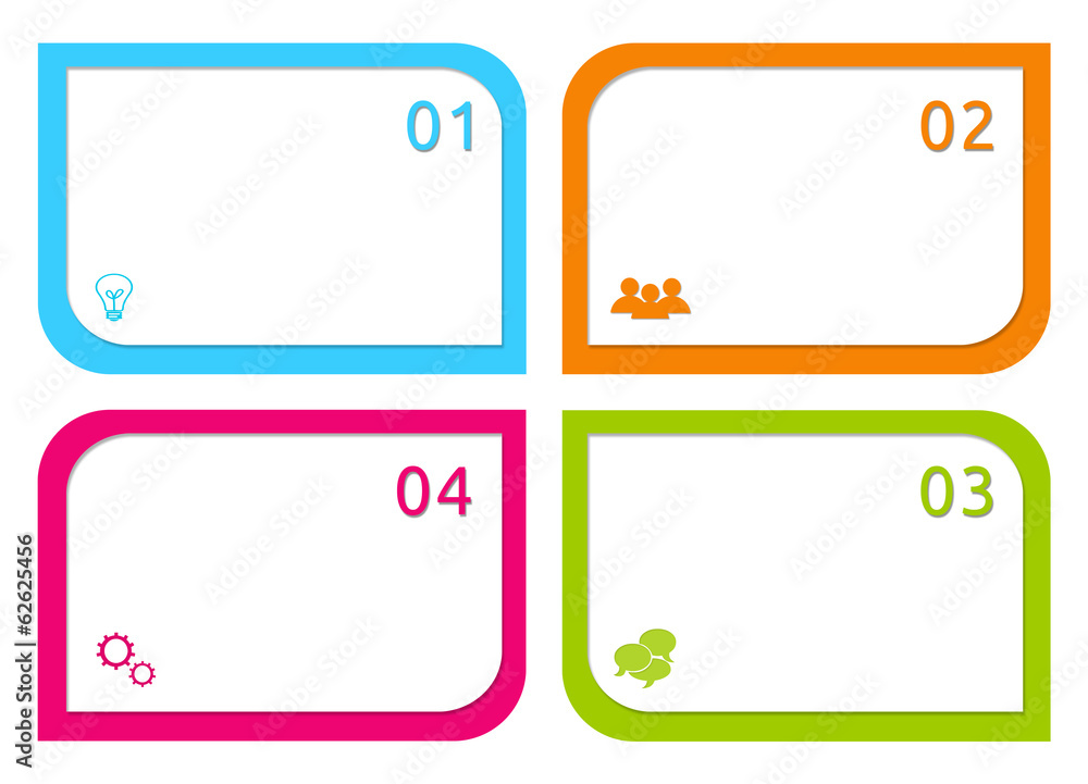 Design with rounded rectangles for web or marketing Design with rounded rectangles for web or marketing