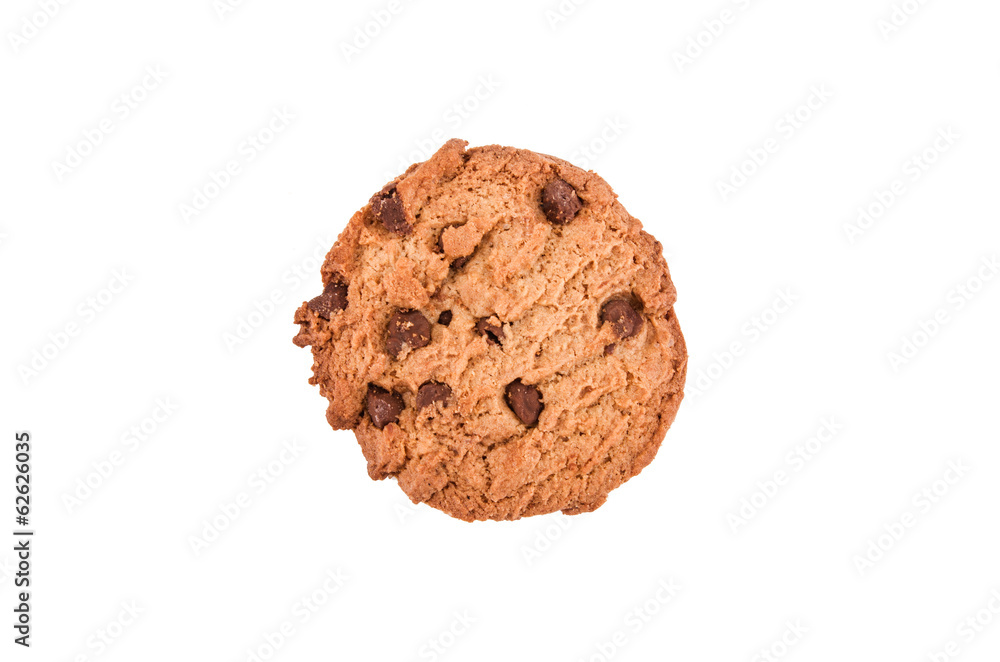 chocolate chip cookies on white chocolate chip cookies on white