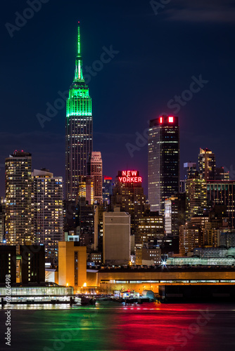 Empire State Building on Saint Patrick's Day. #62626498