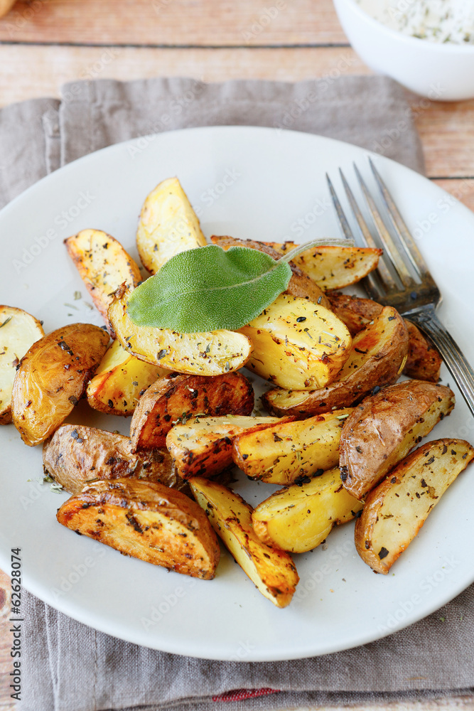 potato wedges with skin baked in the oven potato wedges with skin baked in the oven