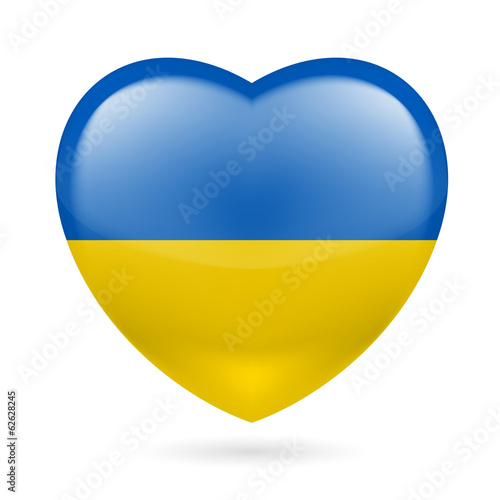 Heart icon of Ukraine