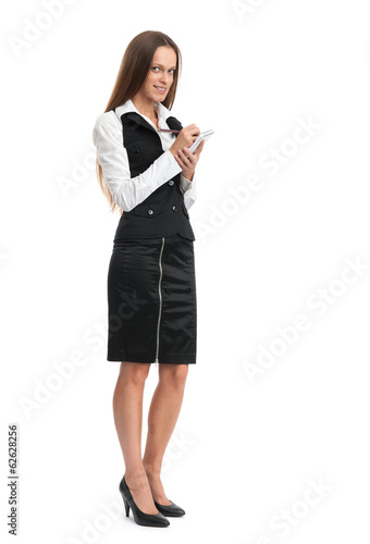 full length portrait of business woman