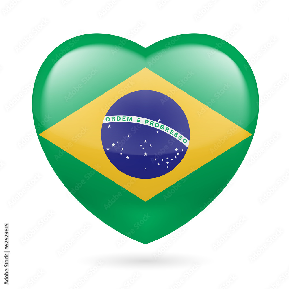 Heart icon of Brazil