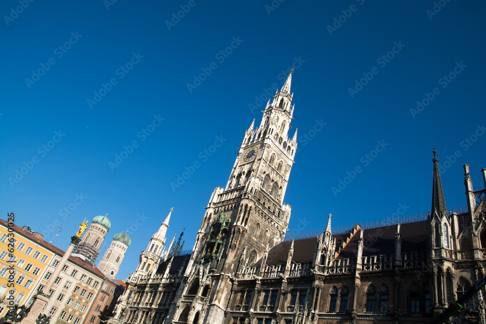 münchen-Rathaus auf Marienplatz