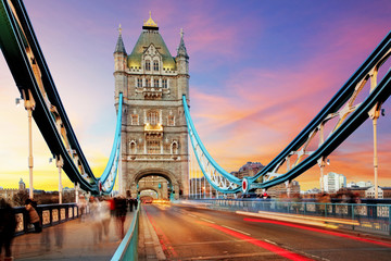 Fotobehang Tower Bridge Tower Bridge in hoofdstad Londen  © TTstudio