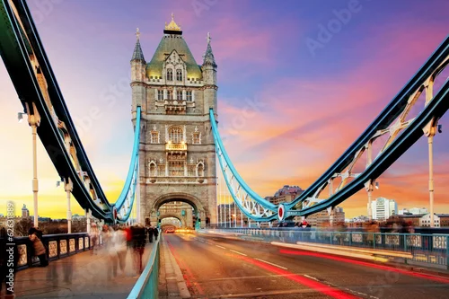 Obraz widok z mostu Tower bridge, Londyn