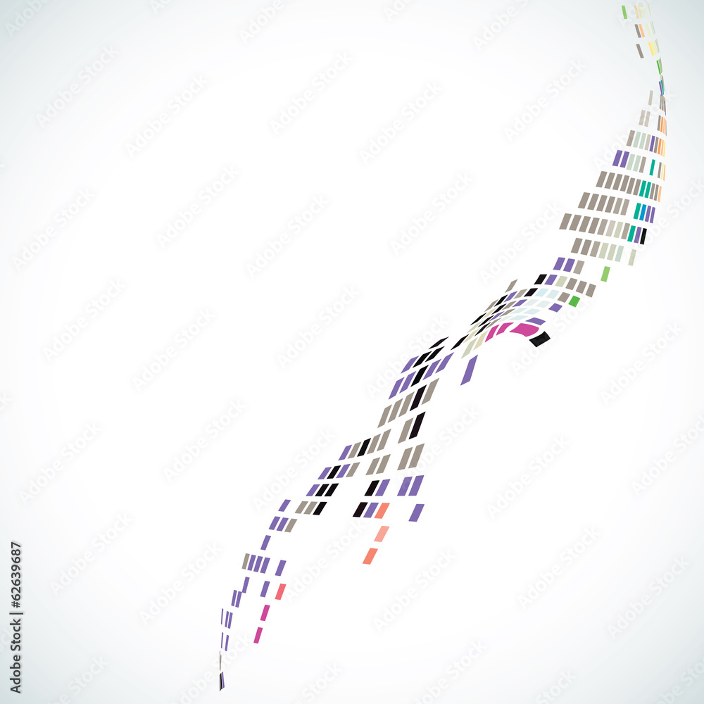 Naklejka premium Abstract wave