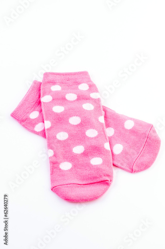 Pink polka sock