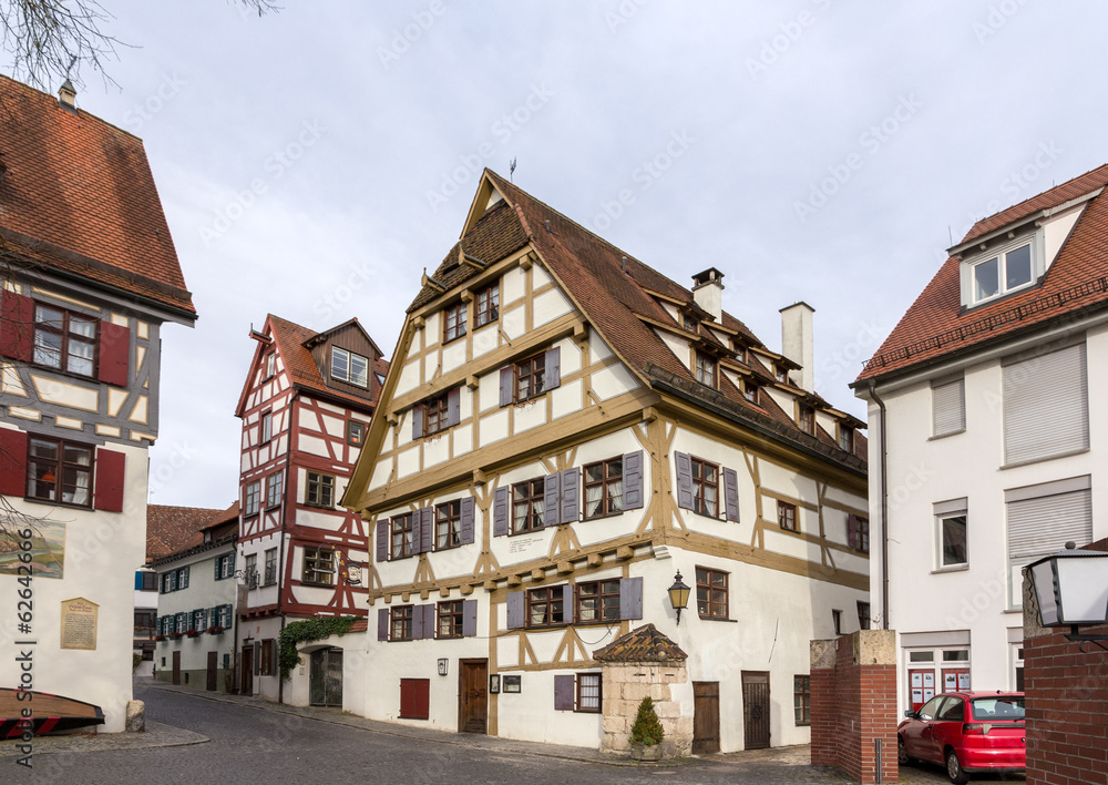 Traditional timbered house in Ulm, Germany