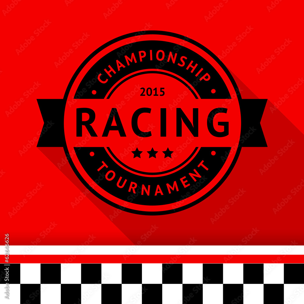 Obraz premium Racing stamp-15