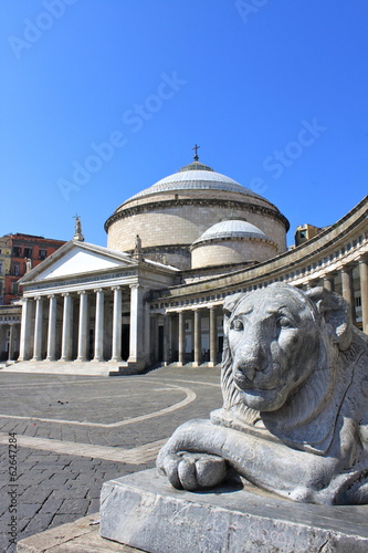 Piazza del Plebiscito à Naples - Italie