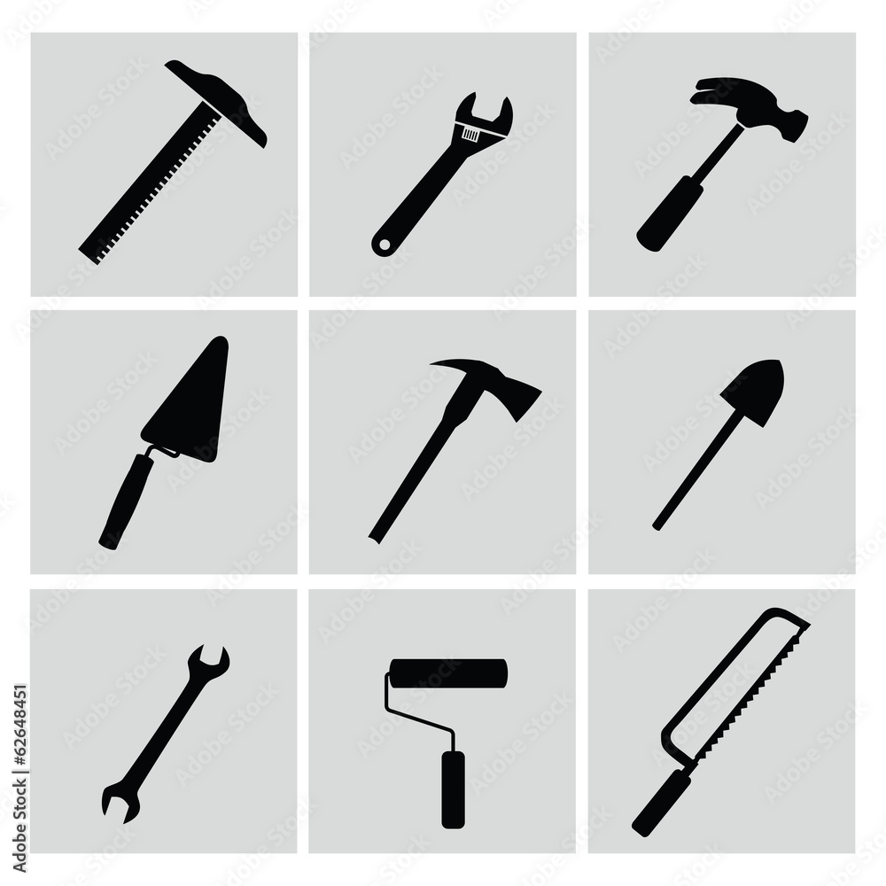 Icons set tools,vector Icons set tools,vector
