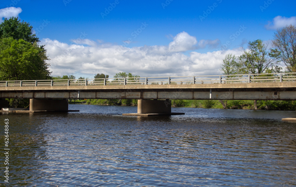 small bridge over river