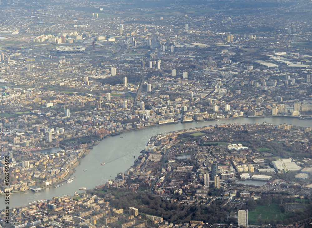London, Luftaufnahme