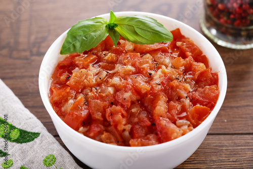 concasse tomato sauce photo