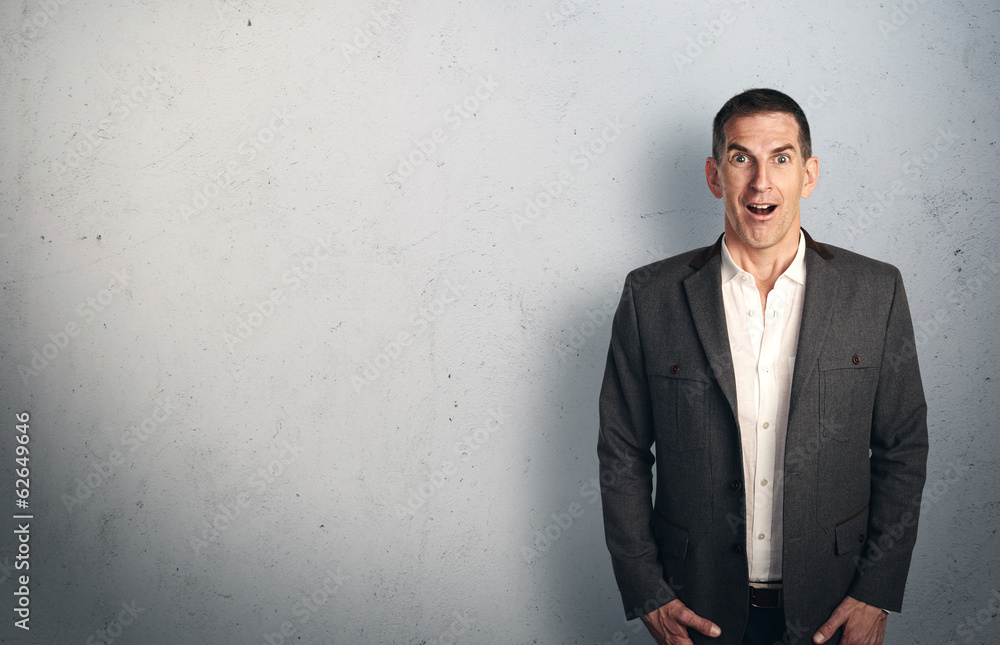 portrait of surprised mature man portrait of surprised mature man