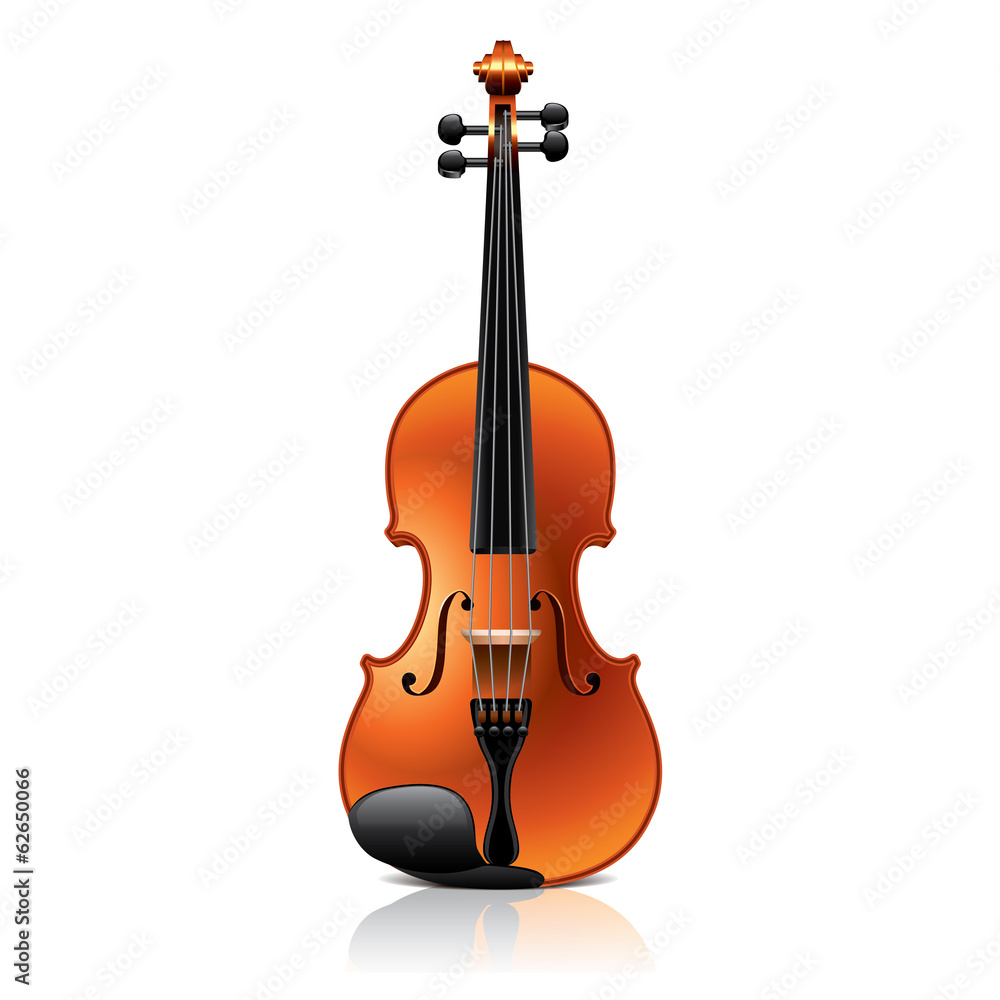 Fototapeta premium Classic violin vector illustration