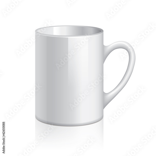 White cup vector illustration