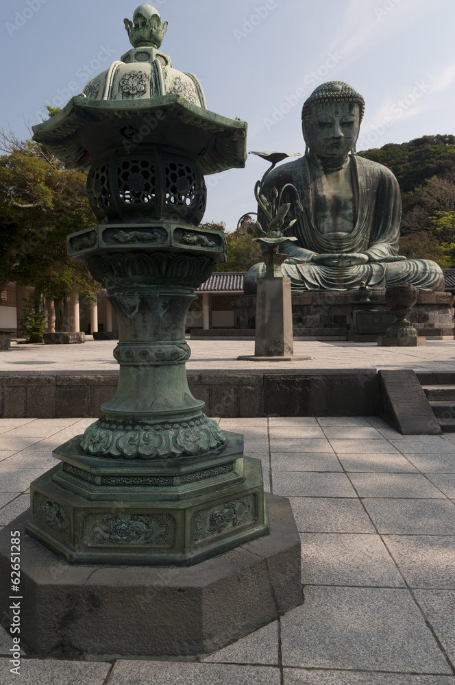 Obraz premium Daibutsu or Budha Amida in Kotokuin temple, Japan