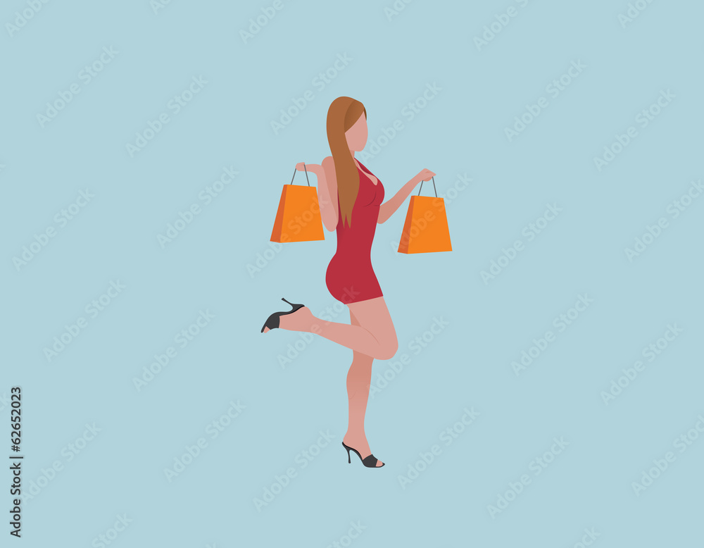 Shopping woman 01 Shopping woman 01