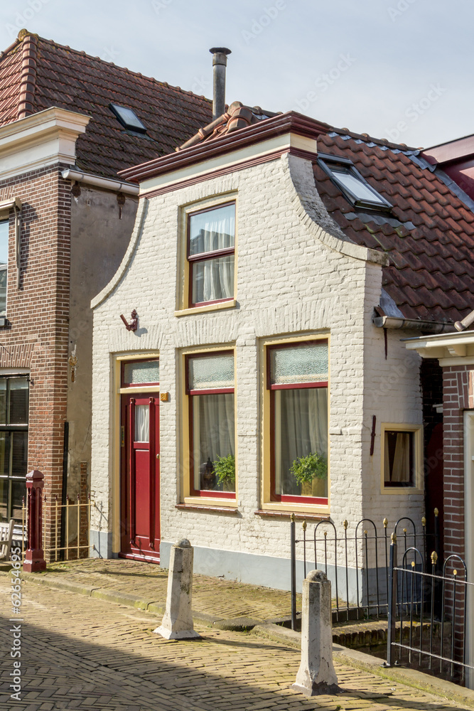 Traditional Dutch house in a small village