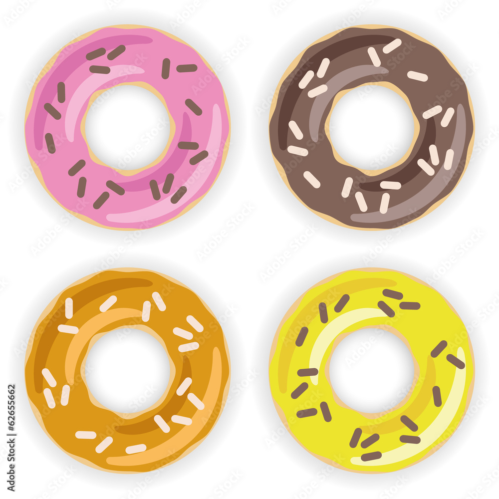 Fototapeta premium donuts collection