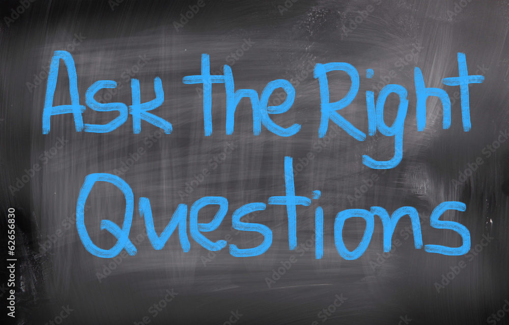Ask The Right Questions Concept Ask The Right Questions Concept